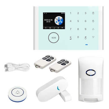 

Tuya App Wireless 433Wifi+Gsm Multilingual Telephone Voice Function Peripheral Host Anti-Theft Alarm System