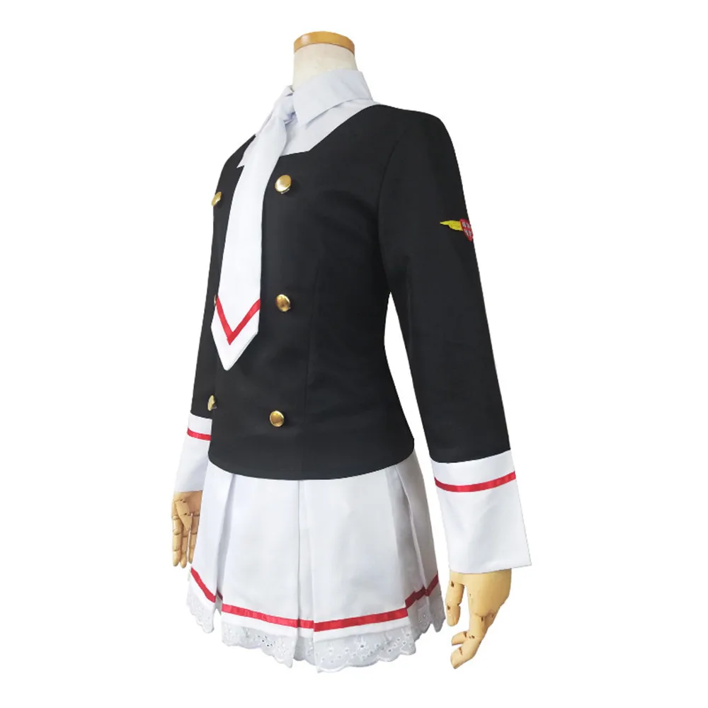 Аниме Косплей карты Captor Sakura Cos японская Униформа Повседневная женщина девушки Сакура КИНОМОТО косплей костюм топ+ юбка+ галстук+ носки