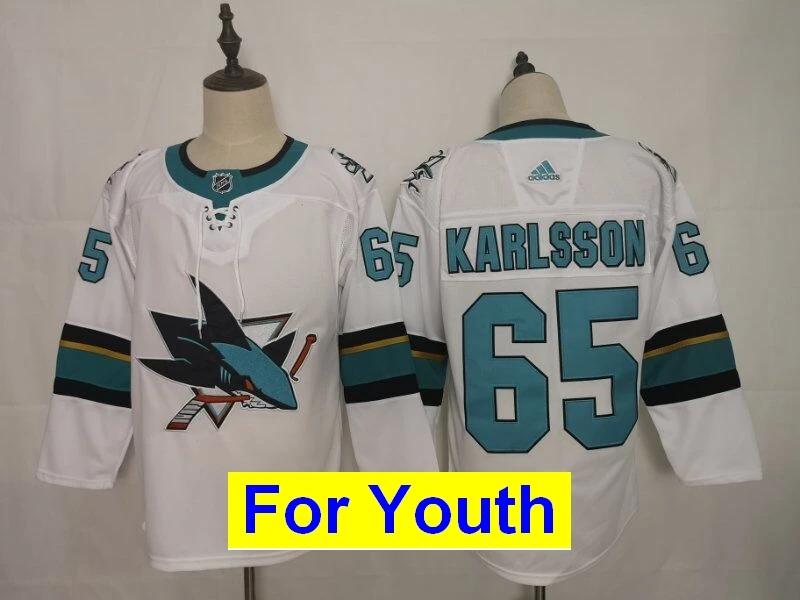 Детская Молодежная одежда Сан-Жозе Брент Бернс Erik Karlsson Joe Thornton Logan от кутюр Joe Pavelski Evander Kane