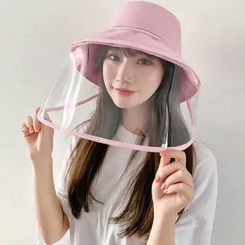 

Fashion Unisexy Hat Anti-Spitting Protective bucket mask hats Outdoor Adjustable Full Fisherman Hat Cap outdoor caps 7 Colors