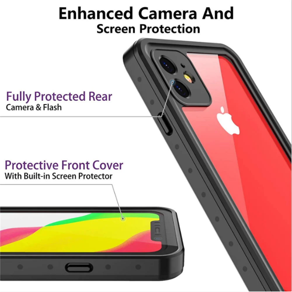 Для спорта на открытом воздухе IP68 Водонепроницаемый чехол для iPhone 11 Pro Чехол для телефона для iPhone 11 Pro Max противоударный подводный пылезащитный