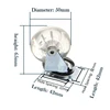 2/4/5 шт., прозрачный литейный ролик из ПУ, бесшумный Универсальный сверхмощный мебельный диск для детей, автомобильный офисный стул, вращающи... ► Фото 2/6