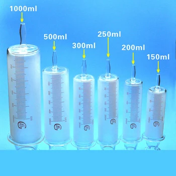 

150 ml200ml250ml500ml1000ml glass syringes glass syringes colon