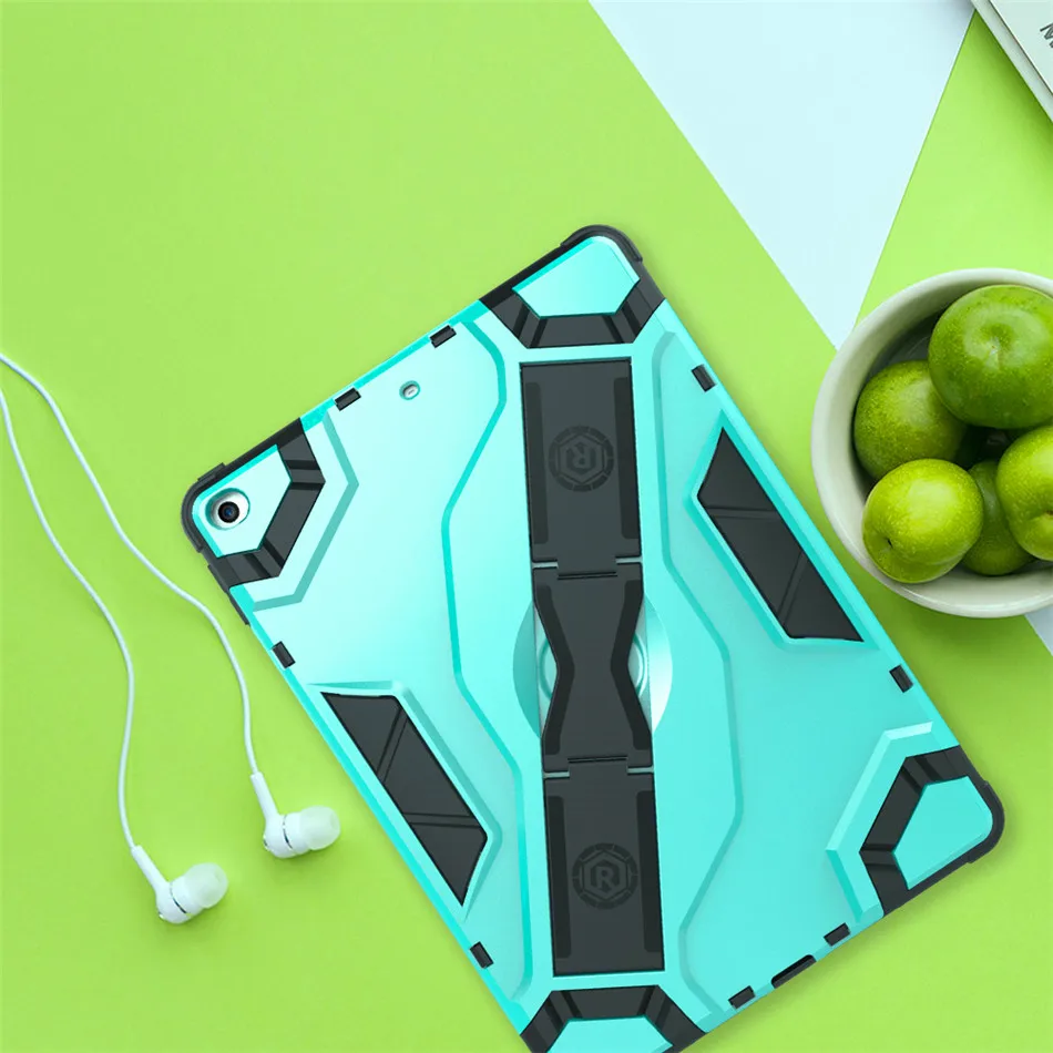 Чехол для нового iPad 9,7 /5th/6th Gen Funda Tablet Back жесткий армированный чехол TPU+ сверхмощный гибридный прочный Чехол в KickStand