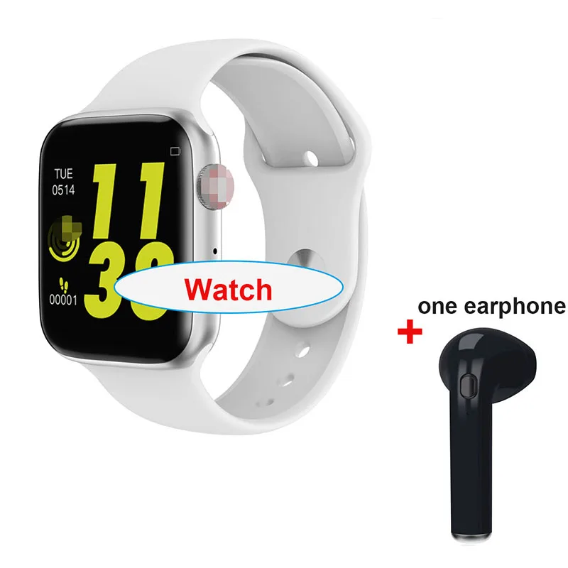WH add single ear B Iwo 12 Pro W34 Bluetooth набор вызова Ответ часы Смарт часы монитор сердечного ритма фитнес-трекер носить браслет для IOS Android - Цвет: WH add single ear B