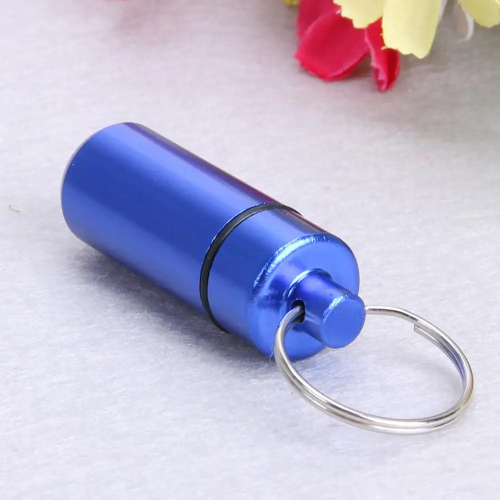 1 шт. чехол коробка для таблеток бутылка водонепроницаемый алюминиевый кэш