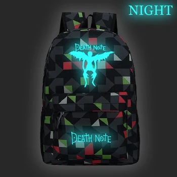 

Death Note Casual Bookbag Boys/Girls Schoolbag Polyester School Bags Softback Backpack Women Men Daily Travel Laptop Backpacks