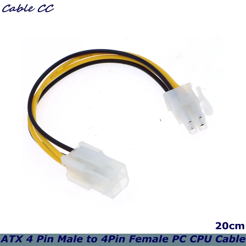 Il Miglior Prezzo 0.2M Atx Da 8 Pollici Da 4 Pin Maschio A 4 Pin Femmina Custodia Per Computer Pc Adattatore Per Cavo Di Prolunga Alimentazione Cpu