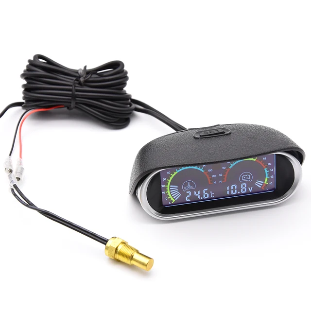 Thermomètre numérique moto instrument température de l'Eau mètre jauge - DC  12V lumière bleue - Cdiscount Auto
