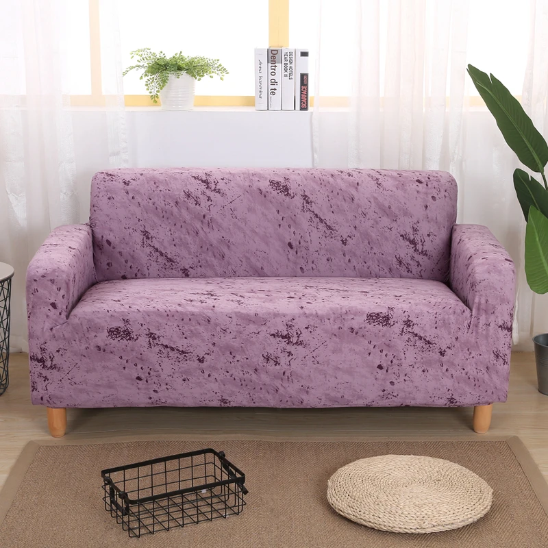 Plain Elastic Stretch Sofa Cover for Living Room Couch Single Sofa Towel Slipcovers for 1/2/3/4 Seater funda sofa