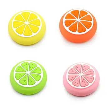

For NS Switch Lite Joy con thumb grip caps soft Controller Cover Joystick rubber Gamepad Button Lemon Cases NS Accessories