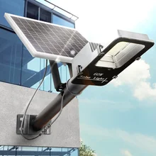 60 Вт светодиодный уличный фонарь на солнечной батарее интеллигентая(ый) светильник контроль садовый светильник уличный дорожный светильник уличный светильник