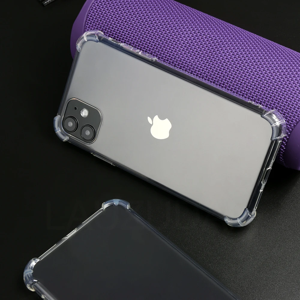 四角透明IP11手机壳-6