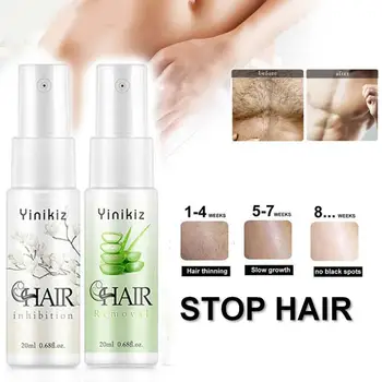 

Hair Growth Inhibition Spray Permanent Hair Removal Cream Kit Painless Beard Legs Armpit Smooth Repair Skin Spray