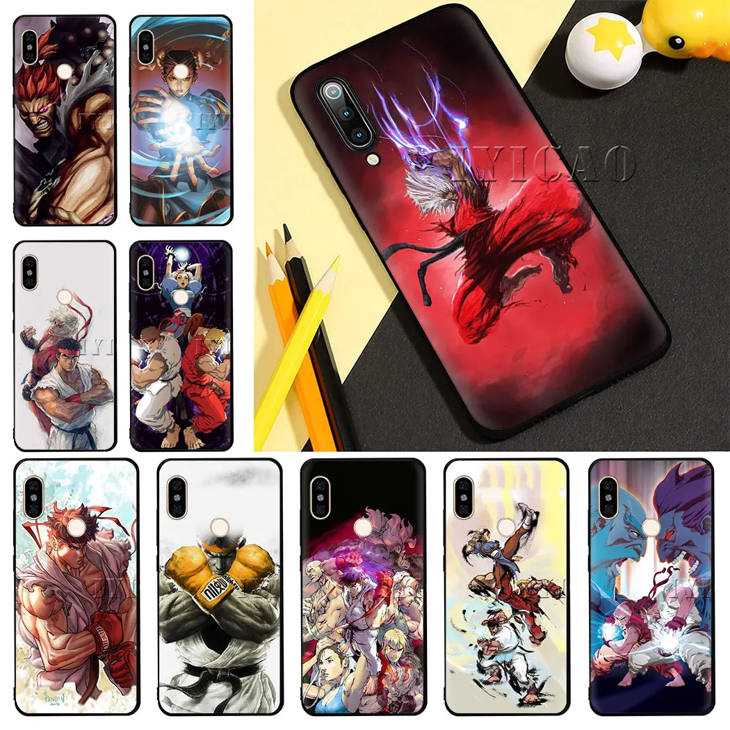 IYICAO Game street fighters Soft Silicone Phone Case for Redmi 8A 4A 4X 5A 6A 5 6 Plus 7 S2 Note Cover | Мобильные телефоны и