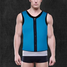 FLORATA мужской тренажер для талии, Корректирующее белье на молнии и застежке, Корректирующее белье для талии, корсет из неопрена, Корректирующее белье для сауны и пота