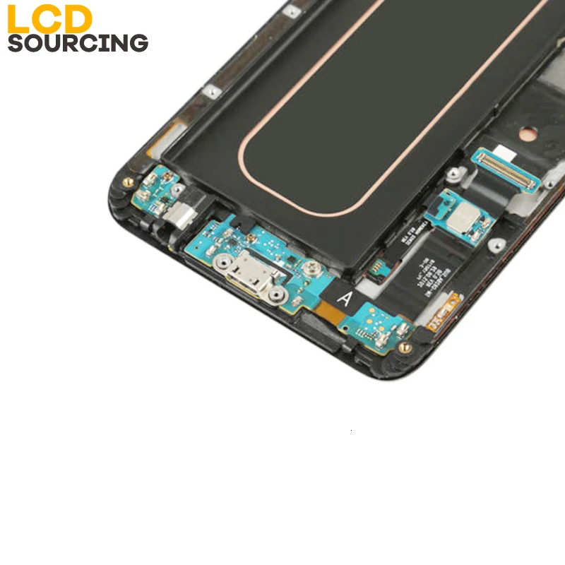 5," дюймовый lcd AMOLED дисплей для samsung Galaxy S6 Edge G925 lcd с рамкой кодирующий преобразователь сенсорного экрана в сборе Замена