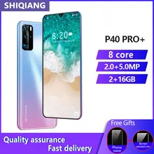Soyes P40 Pro + Smartphone 2MP + 5MP 7.2 Inch Scherm 6800Mah Android Global Versie Dual Sim-kaart Mobiele telefoon Gezicht Unlock