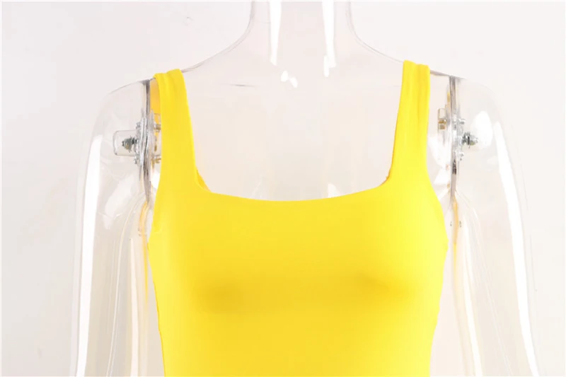 Nadafair Sexy Off Shoulder Bodysuit Women Summer Square Collar Neon Bodysuit Tops Bodycon Rompers Overall For Women