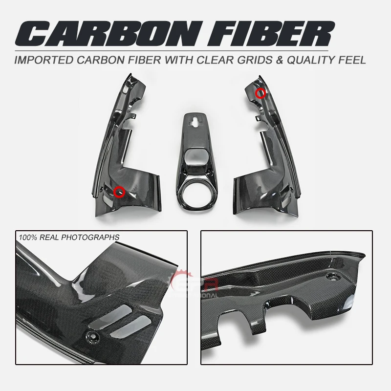 Per La Ferrari 488 Oe Di Carbonio A Secco Lucido Pannelli Vano Motore E Coperchio Di Chiusura 2Pcs (Spider Solo) Esterno Kit