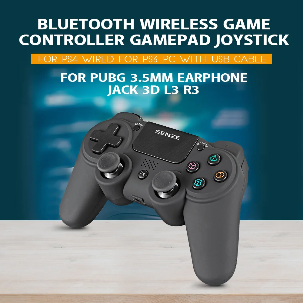 SENZE SZ-4007B Bluetooth беспроводной игровой контроллер беспроводной геймпад джойстик для PS4 проводной геймпад для PS3/PC
