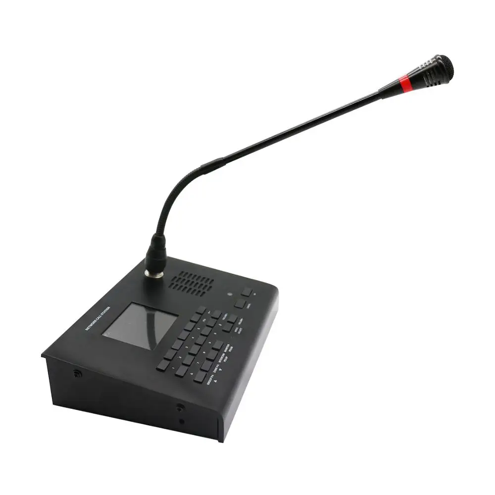 520101 IP PA система вызова станция Сетевой интерфейс пейджинговый микрофон с кнопкой поддержки зоны подкачки