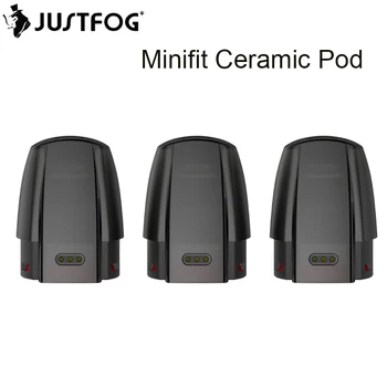 

Justfog Minifit Ceramic Wick Pod 3EA Cartridge 1.5ml With 1.6ohm Coil For JUSTFOG Minifit Pod Vape Kit refillable cartridge