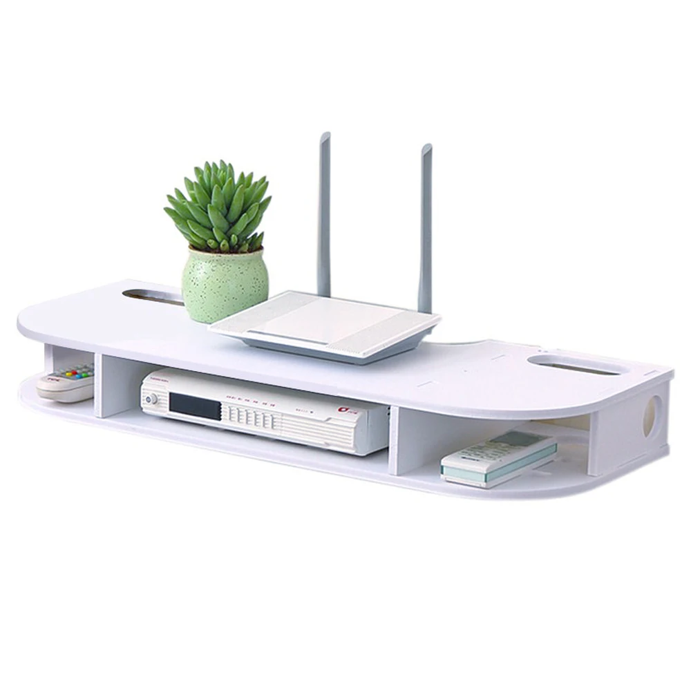 Router Storage Box WiFi Rack Family Hotel Easy Assemble Wide Application KTV Hostel Green Environment Space Saving High Grade