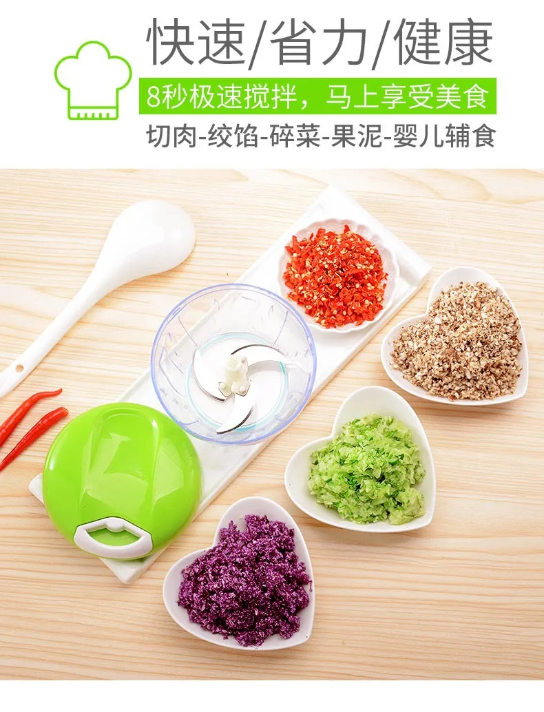 Hand operated garlic masher, garlic press, auxiliary food tool, household kitchen multi-functional vegetable cutter