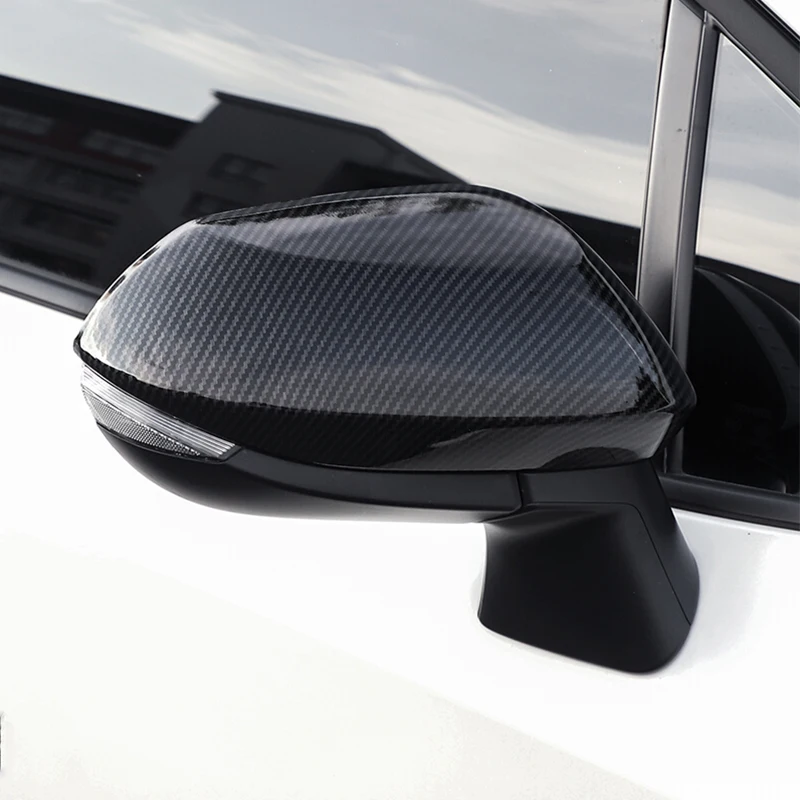 Для Toyota Sienta- аксессуары ABS хром/углеродное волокно Боковая дверь крышка зеркала заднего вида отделка крышки гарнир молдинг 2 шт