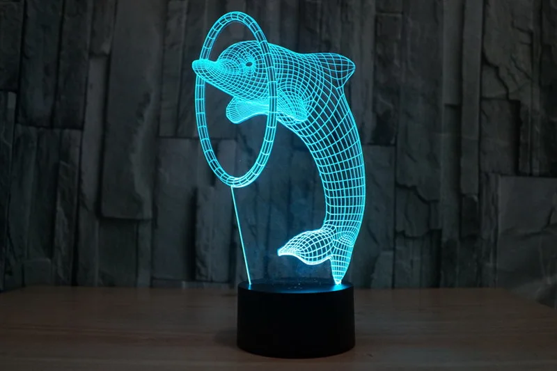 3D светильник в подарок на день рождения экзотический визуальный трехмерный