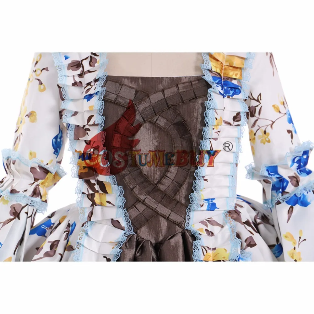 Costumebuy Тюдор Мария Антуанетта рококо бальное платье Антуанетта барокко Викторианский готический женские Вечерние Платья с цветочным рисунком на заказ