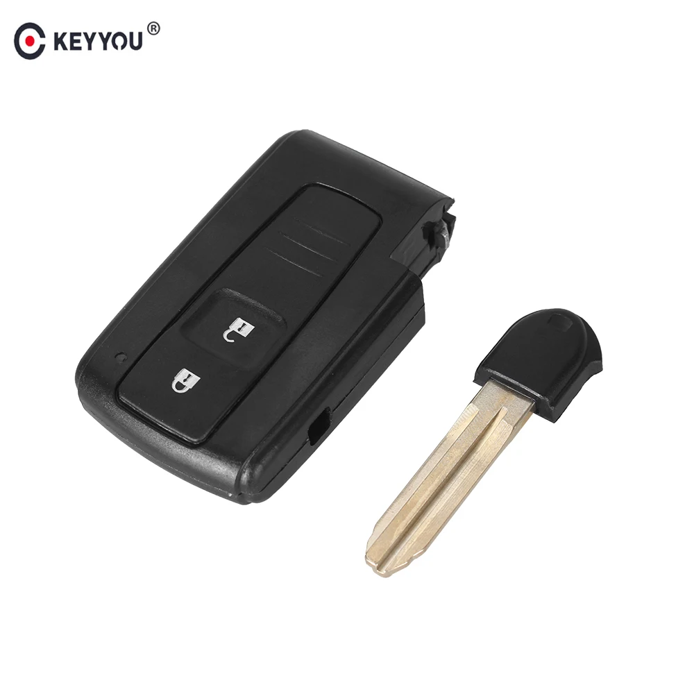 Чехол KEYYOU 10X для ключей с 2 кнопками Toyota Prius Corolla Verso Сменный смарт пульта