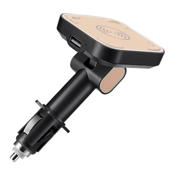 

Car Wireless Charger Magnetic Wireless Charging QI Cigarette Lighter Position UPCH9 USB 5W 1000mA 5V For iPhone Samsung