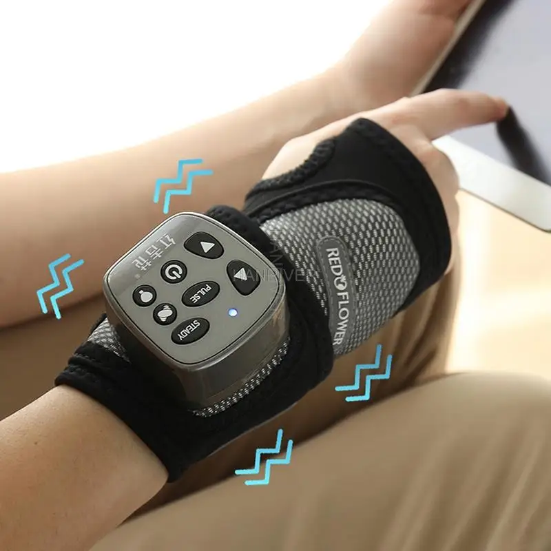 

Vibration Hand Massager Health Care Massage Electric Heating Physical Therapy Muscle Joints Pain Relax Wireless Wrist Massager