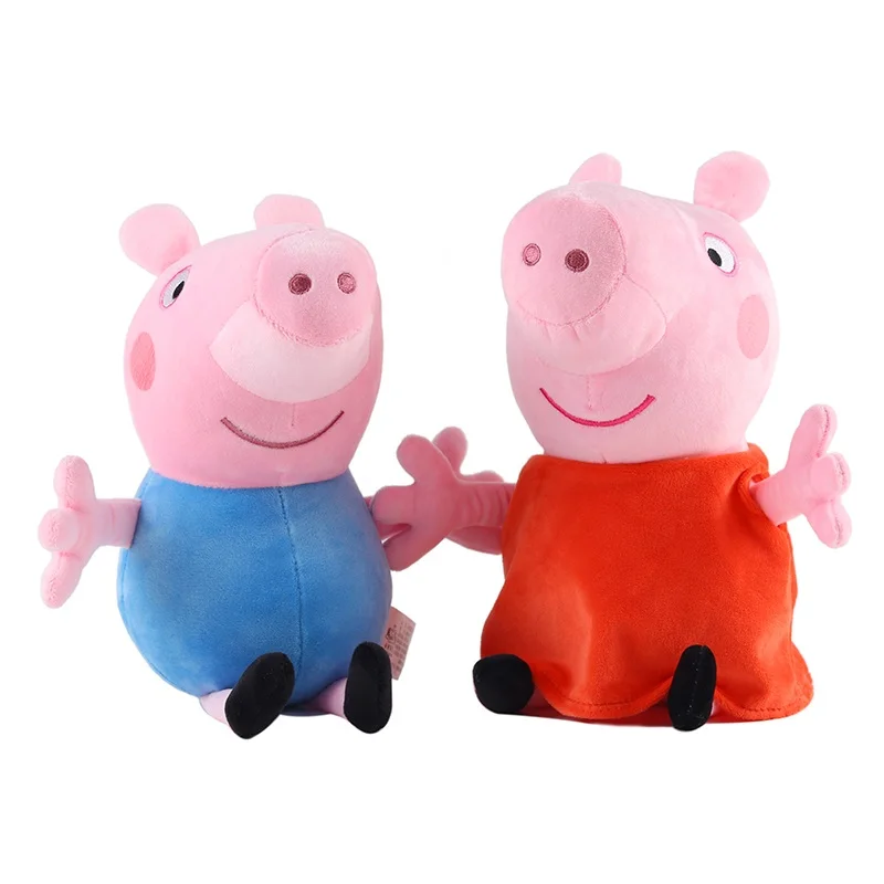 Newpeppa свинка девочка плюшевая игрушка кукла мультфильм рюкзак высокое качество нейлоновая ткань школьная сумка рюкзак детский подарок на день рождения Рождество