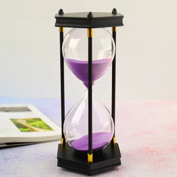 

Hexagon Nut Three Column Hourglass 30 Minutes Glass Hourglass Timer