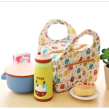 

Hot Insulated Tinfoil Aluminum Cooler Thermal Picnic Bag Waterproof Travel Tote Box Cartoon For Kids Women Cooler Bags