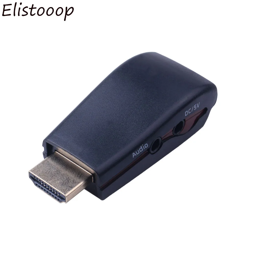 1080P адаптер hdmi-vga аудио кабели конвертер мужчин и женщин HD для ПК ноутбука ТВ коробка кабель проектора