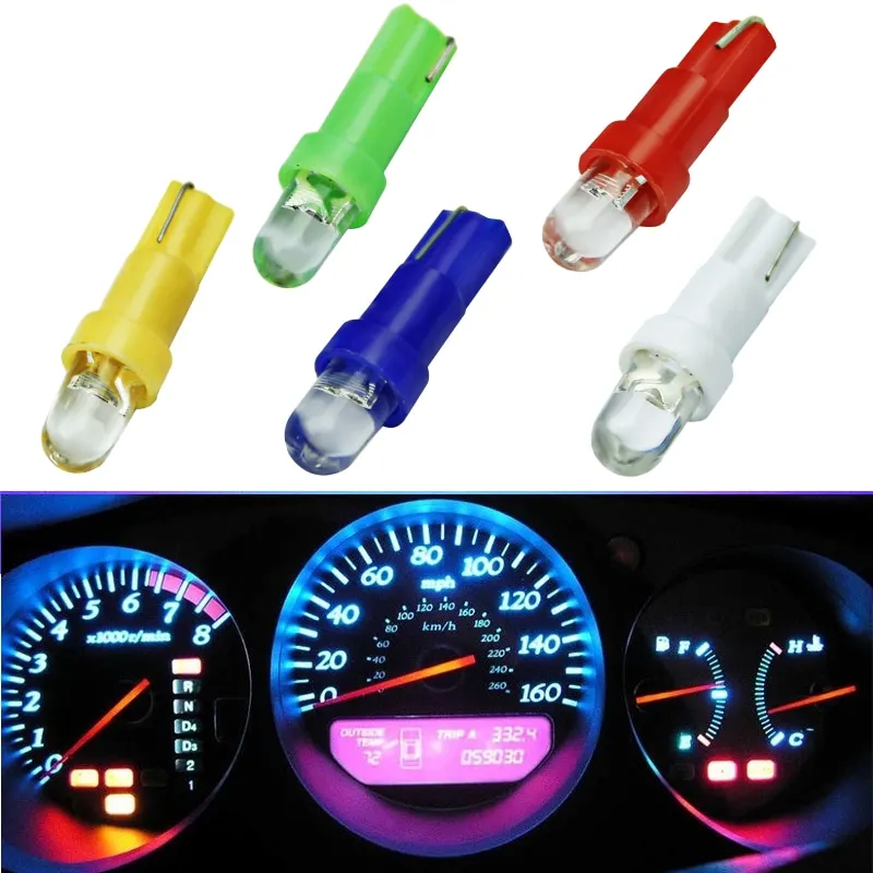 10pcs Car Interior LED T5 Dashboard Instrument Light Auto Side Wedge Bulb Lamp 12v For M E36 E46 E39 E60 E53 E34 E90 F10 | Автомобили и