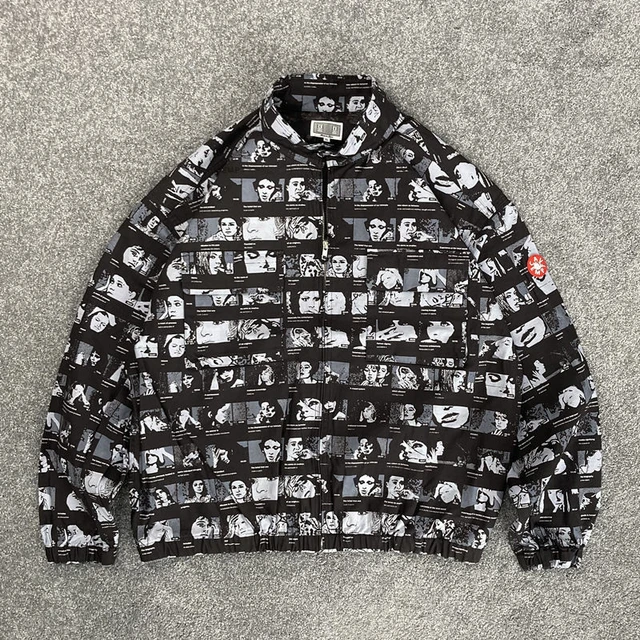 Top Quality CE/CAVEMPT THUMBNAIL ZIP JACKET Men Women 1:1 Portrait Printing  shirt jacket Cav Empt Shirts harajuku