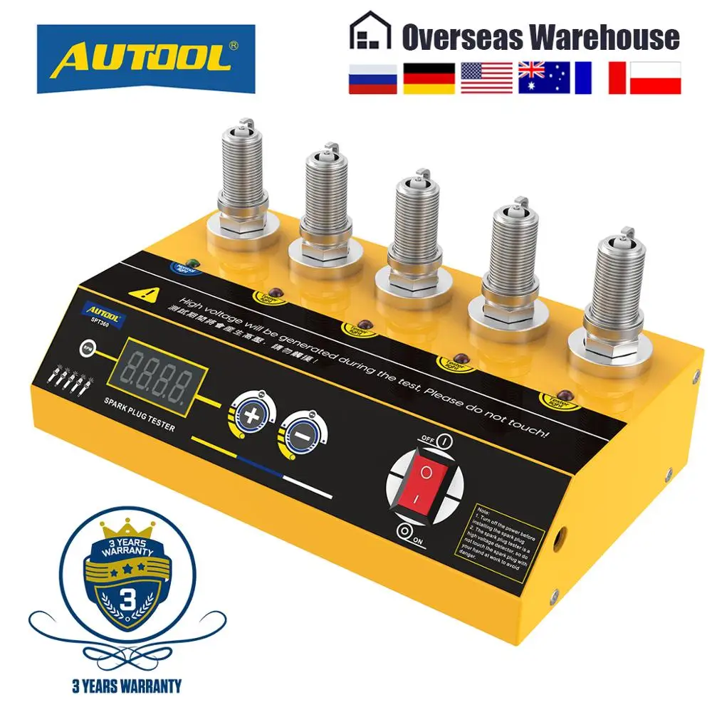 AUTOOL SPT360 Car Spark Plug Tester Ignition Testers Automotive