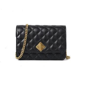 

iVog New Arrival Everyday Female Small Crossbody Shoulder Fashion Handbag Black Chain Hand Bags for Women 2020