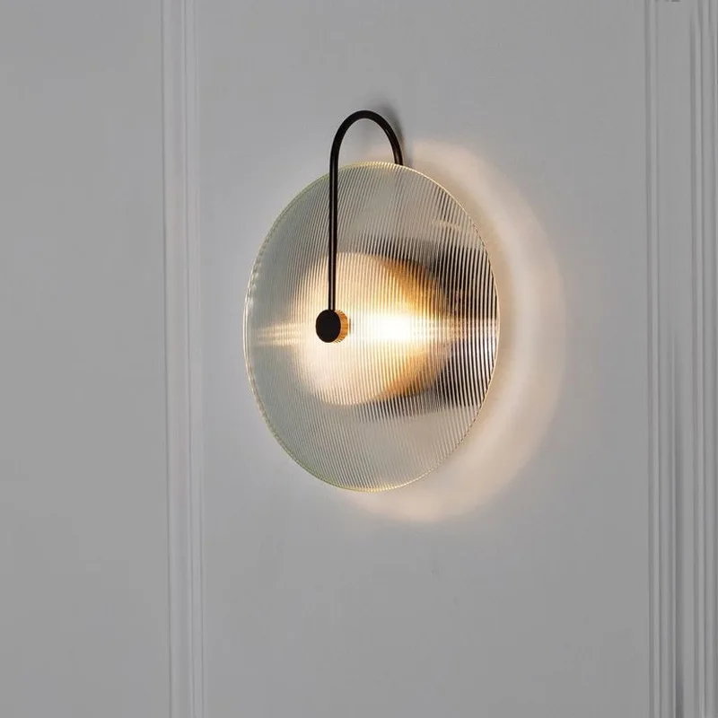 

Modern minimalist natural glass wall lamp Nordic petal design art bedroom bedside decoration LED wall lamp AC220V