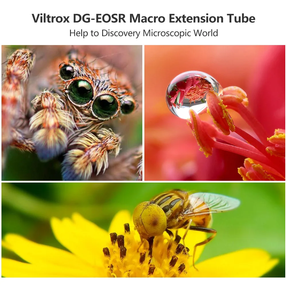Viltrox DG-EOSR адаптер для камеры кольцо 12 мм 24 мм Автофокус Макро Удлинитель для Canon EOS R/RP для Canon EOS R Mount ttl Lens