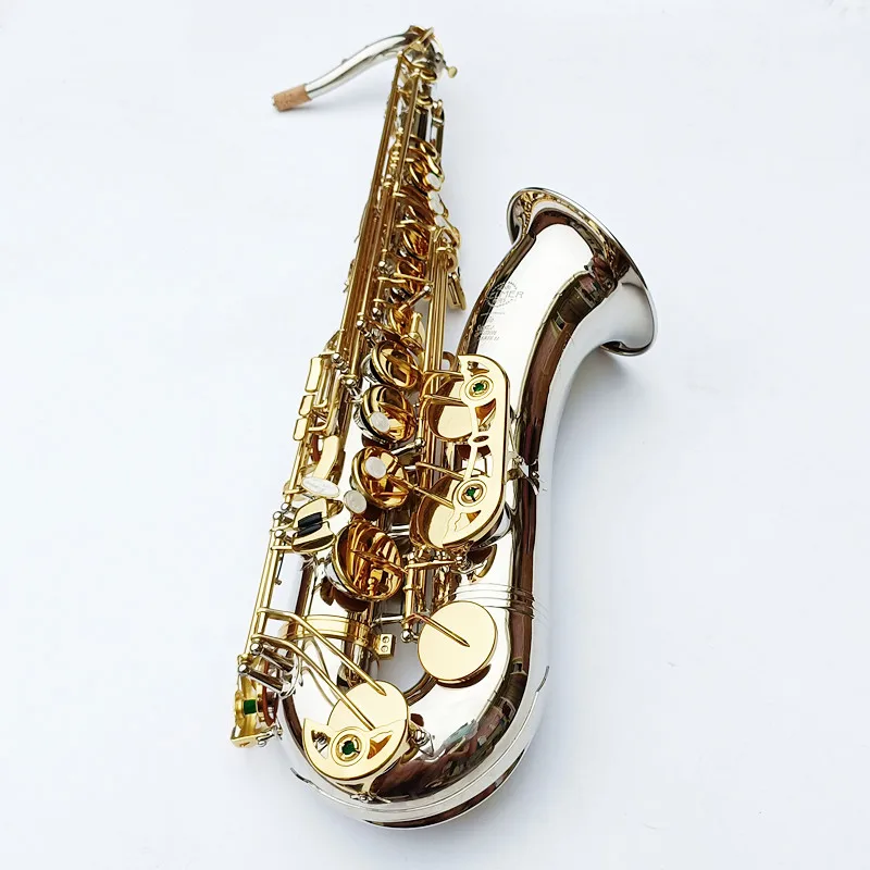 Saxophone Tenor Fait En France, Sts802, Clés Dorées Argentées, Embout