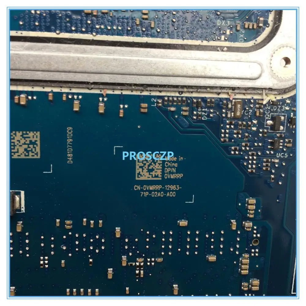 High quality for 5567 5767 BAL20 LA-D801P CN-0VMRRP 0VMRRP laptop motherboard pavilion SR2ZV i7-7500U DDR4 working well