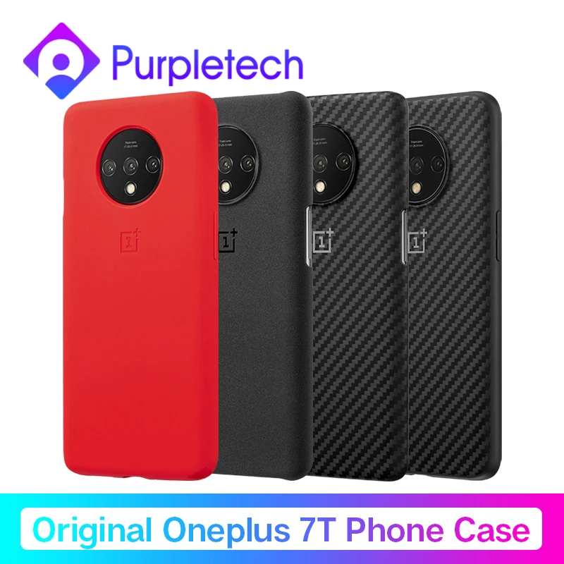 Чехол для OnePlus Bamper для OnePlus 7T 7T Pro 7 standard stone/Silicon/Karbon, настоящий защитный чехол, чехол для задней панели