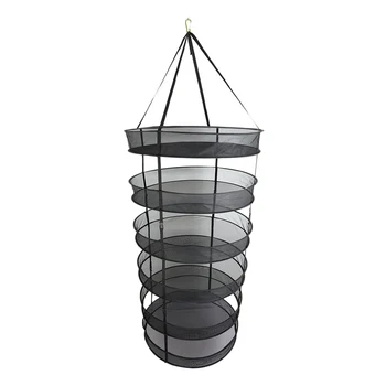 

Hanging Basket Clip-on Durable Folding Planting Outdoor Multi Layer Flowers Practical Mesh Herb Drying Rack Garden Home