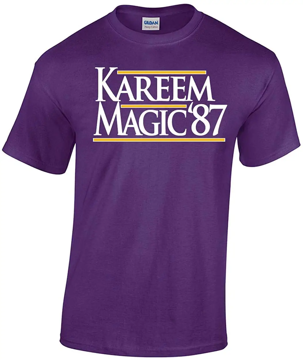 Purple Los Angeles Magic Kareem 87&quot T-Shirt |
